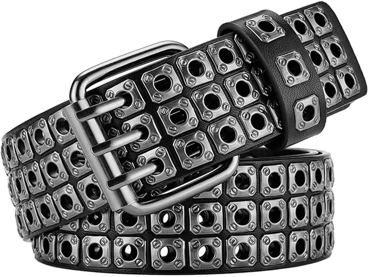 Riemen Punk Hip Hop Gepersonaliseerde Kunstleer Riemen voor Jeans Broek