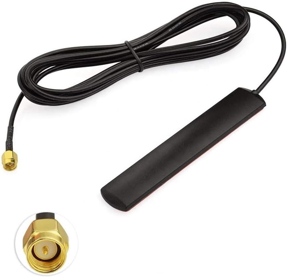 A348 - Autoradio DAB-antenne auto SMA-adapter - 5m kabel - DAB+-antenne autoradio radio-antenne - autoantenne voor DAB-radio Pioneer Kenwood Clarion Sony Blaupunkt