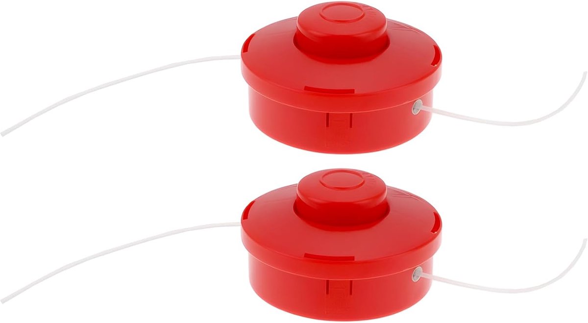Idea 2 stks Grastrimmer Hoofd Spool Hoofd 123155009 Compatibel met Macallister Mbcp254 Grastrimmer