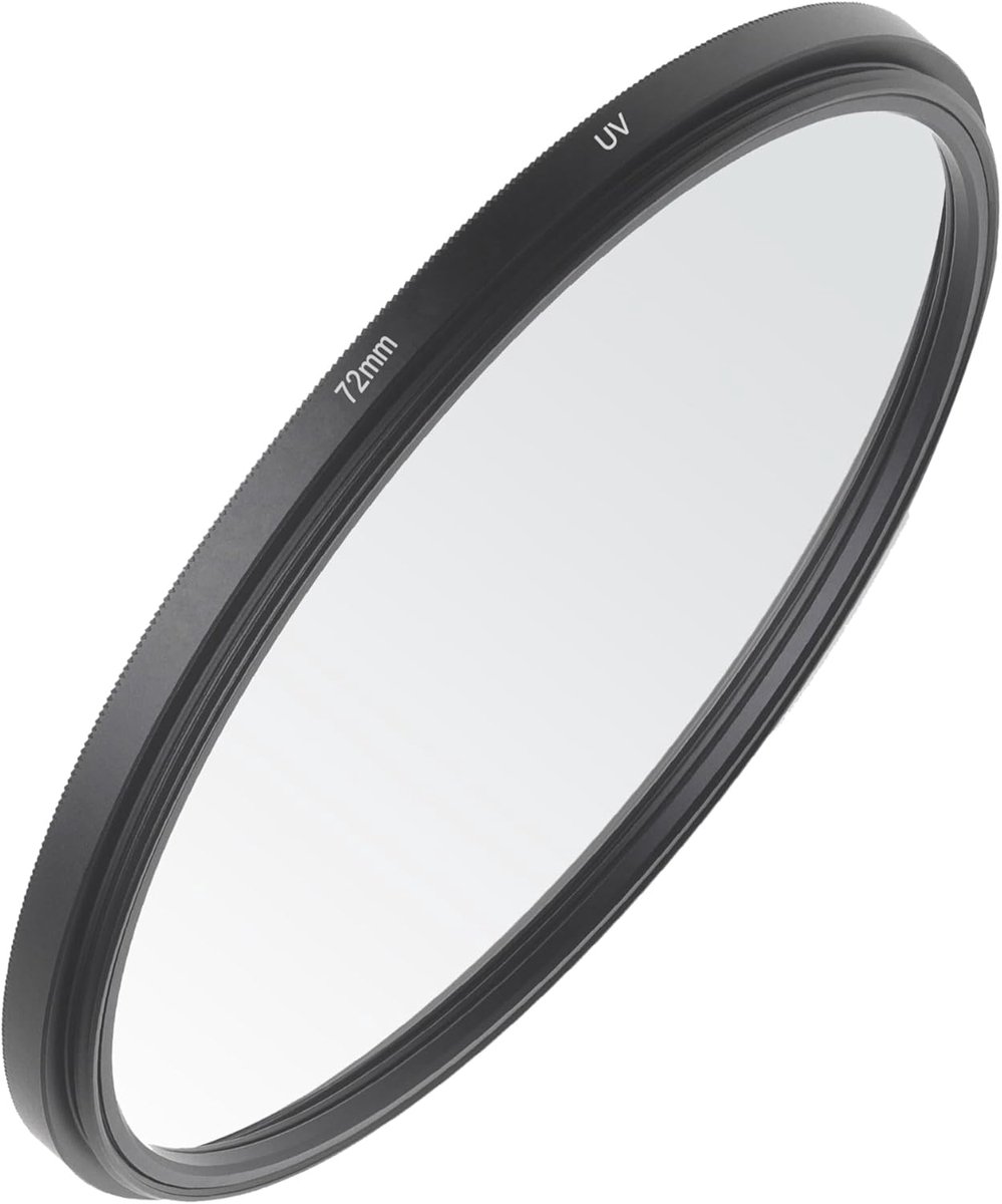 72 mm HD UV-filter voor Fuji XF 16-80mm f/4 R-lens voor Fuji X-T5 X-T4 X-T3-camera, 72 mm UV-dop voor NIKKOR Z 24-70mm f/4 S-lens voor Nikon Z7 Z6 camera - 1 stuk