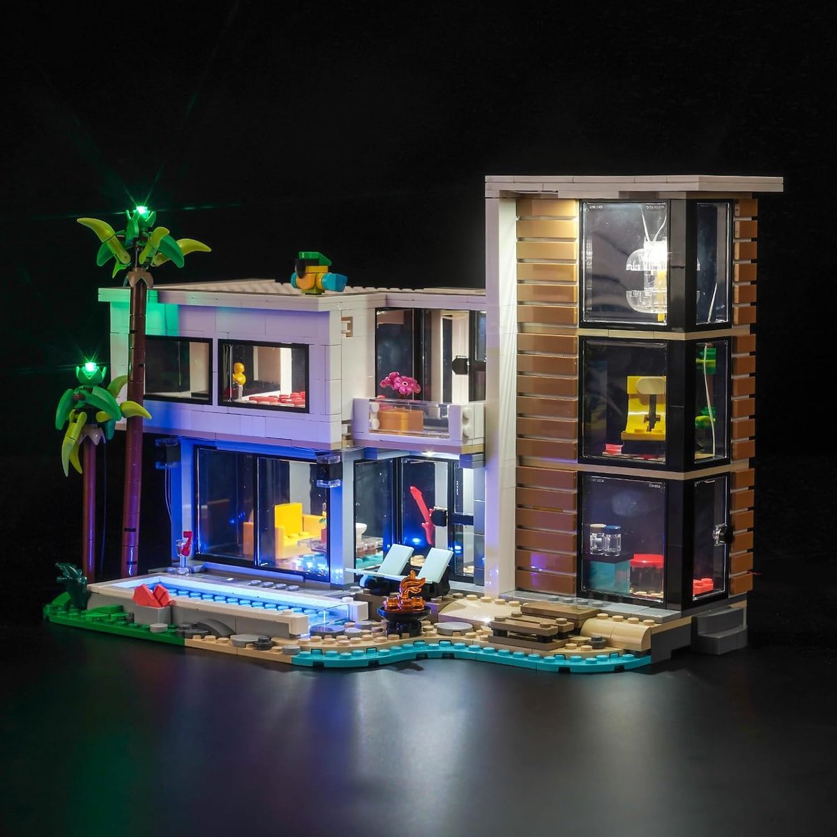 Led-verlichtingsset voor Lego 31153 - Modern huis - Decoratieve set