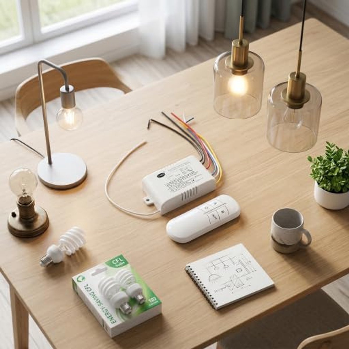 220 V wandschakelaar met afstandsbediening, aan/uit, draadloos, 3-weg schakelaar, aan/uit-schakelaar, digitale wandknop voor verlichting en ventilator, afstandsbediening set (zender + ontvanger)