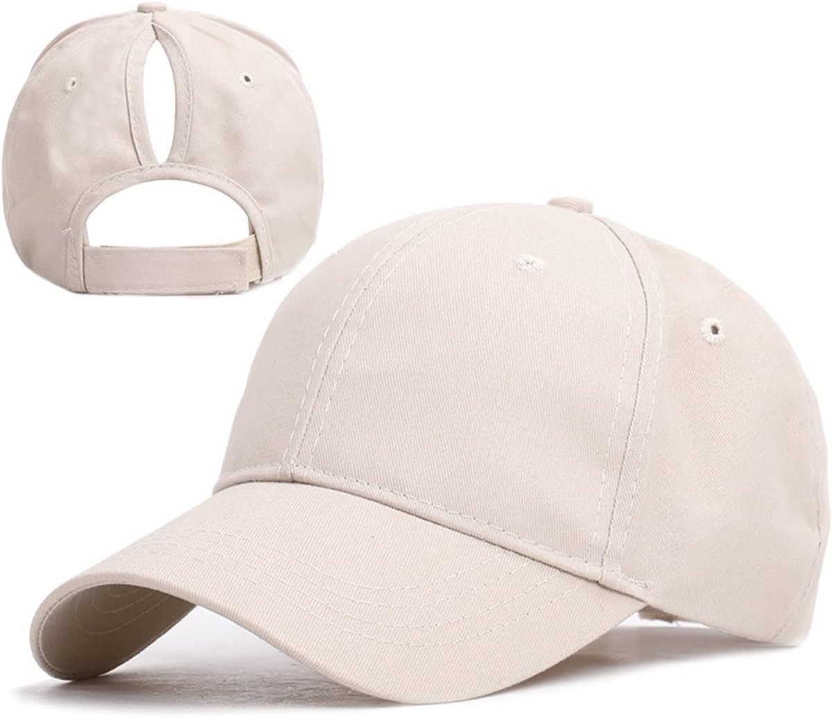 Paardenstaart hoed, Baseball Caps, verstelbare hoge rommelige bun Pony cap, wasbaar katoen zonnebescherming Cap met pony gat lus, zomer sport cap voor Outdoor Tennis Golf Running