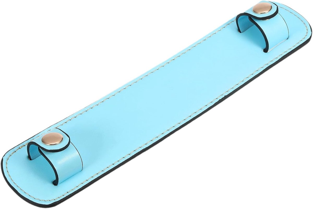 23 cm x 5 cm lederen schouderriempad, PU-leren rugzakriempads beschermers voor handtassen losneembare kussenhoezen voor draagtassen handtas tas, blauw