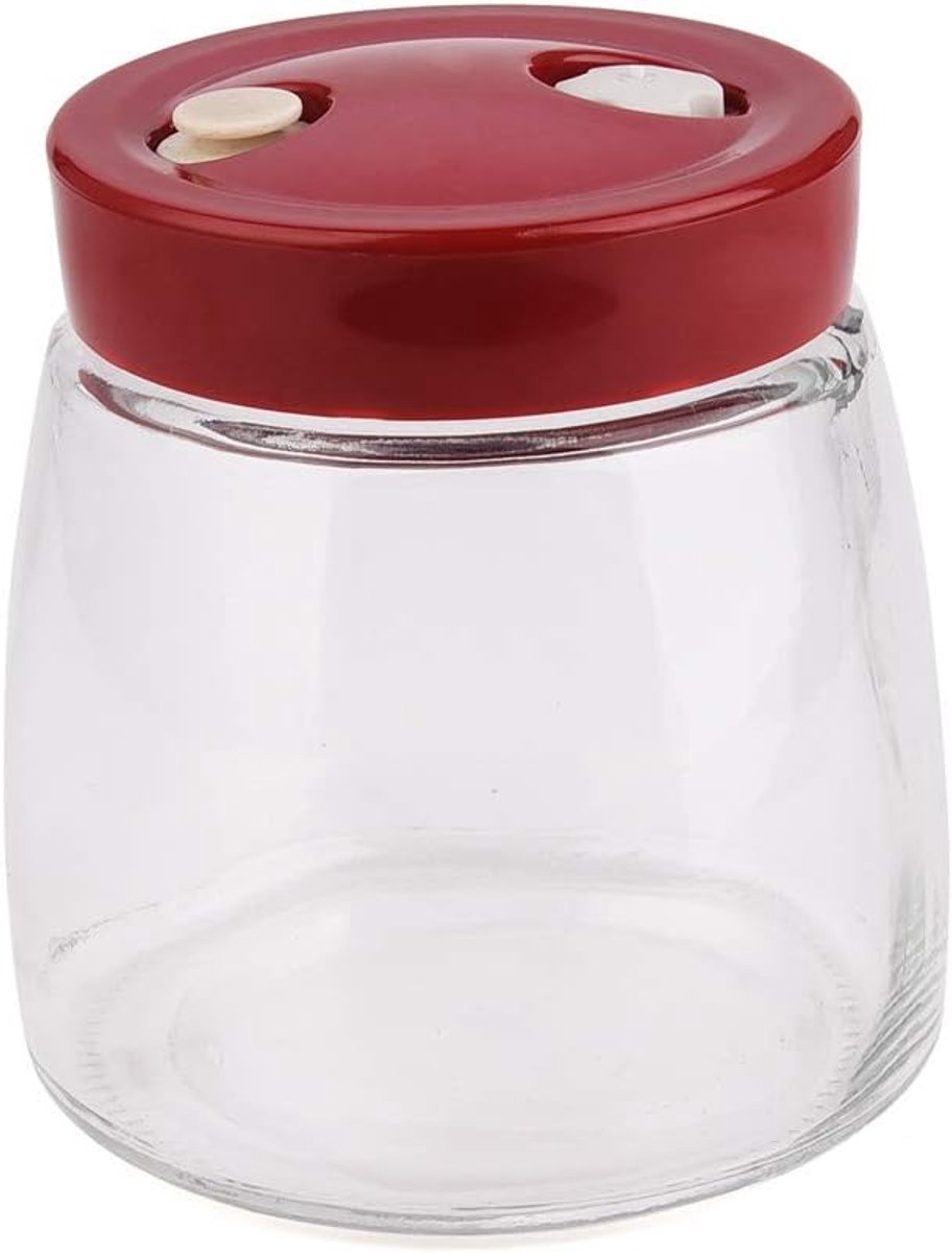 Kimchi Fermenterende pot met Airlock fermentatiepot met Air-Release ventiel (1,4L)