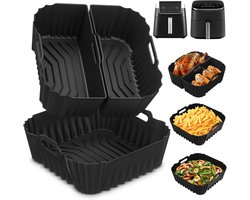 Vorm voor heteluchtfriteuse, 19-23 cm, accessoires voor heteluchtfriteuse, accessoires voor de Ninja AF180EU Max Pro 6,2 L, Philips 6,2 l NA230, Cosori TurboBlaze 5,5 l/6,0 l, herbruikbare
