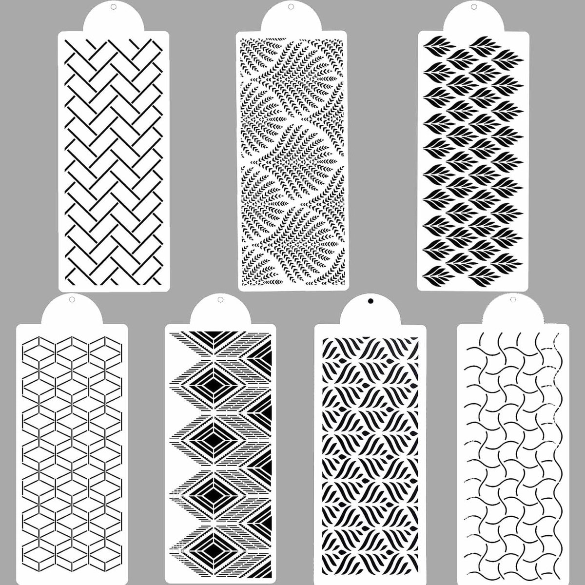 7 stuks fondantmat, fondant, reliëfmat, klassieke kanten reliëfmat, geschikt voor doe-het-zelf cakes, om de taarten aantrekkelijker te maken (plastic)