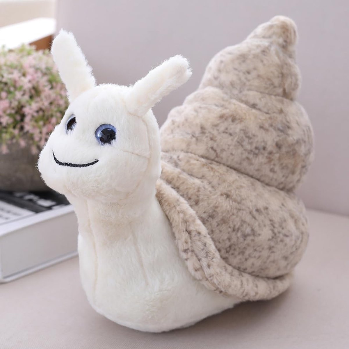 25 cm pluche slak gevuld dierenkussen, leuke zachte slapende slak pluche speelgoed, voor kinderen, verjaardagscadeaus, cartoonpop