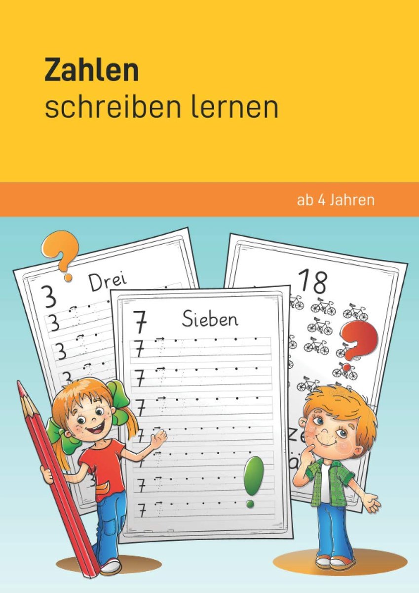 Schreiben lernen ab 4 Jahren: Übungsheft für Vorschule und 1. Klasse