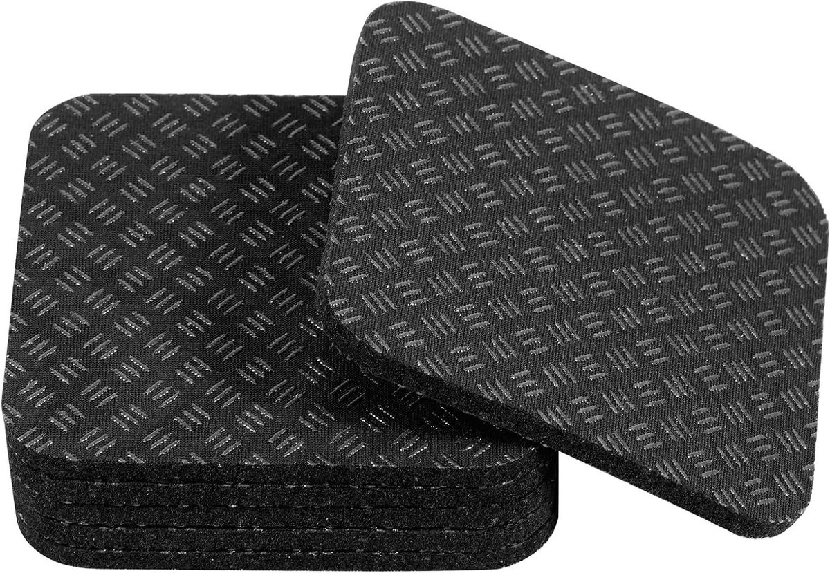 Beschermmatten Vloerbescherming - Sportmat Gymnastiekmat - Apparatuur Dempen - Dubbelzijdig Antislip - 10 cm per stuk - Zwart
