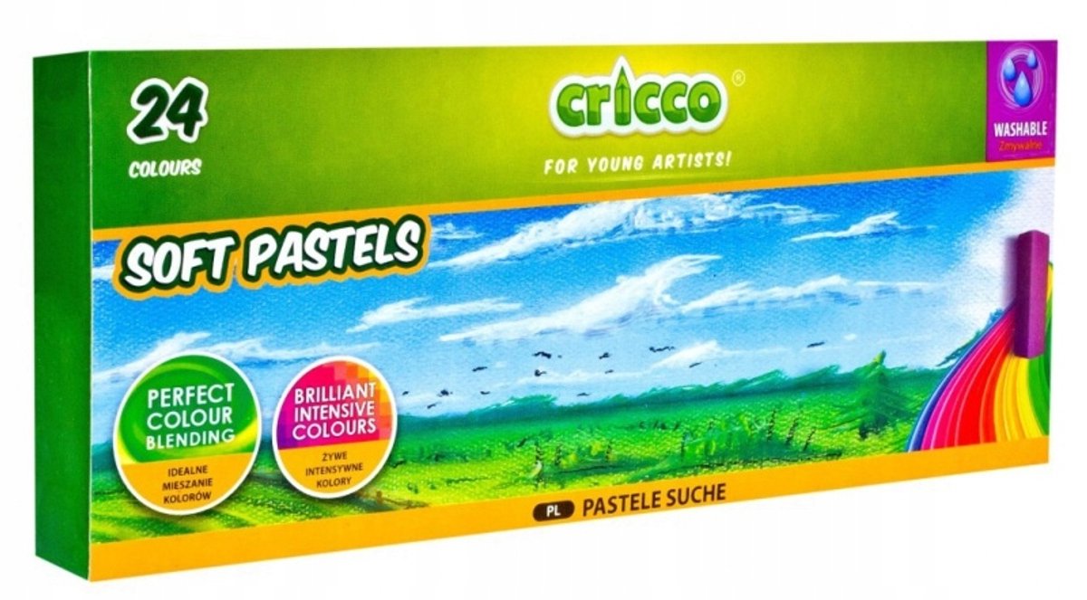 Cricco Droge Pastels Set - 24 Levendige Kleuren voor Kunstenaars