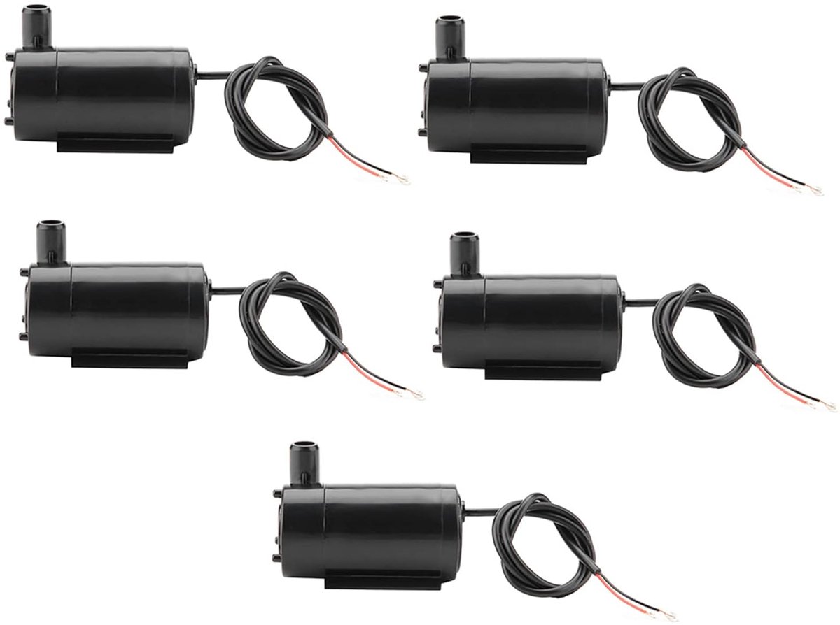 3.6V Micro Pomp Model Accessoires 'S 5 Stuks Set Dc 3V 5V Mini Waterpomp Dompelpomp Voor Aquarium Fontein Aquarium