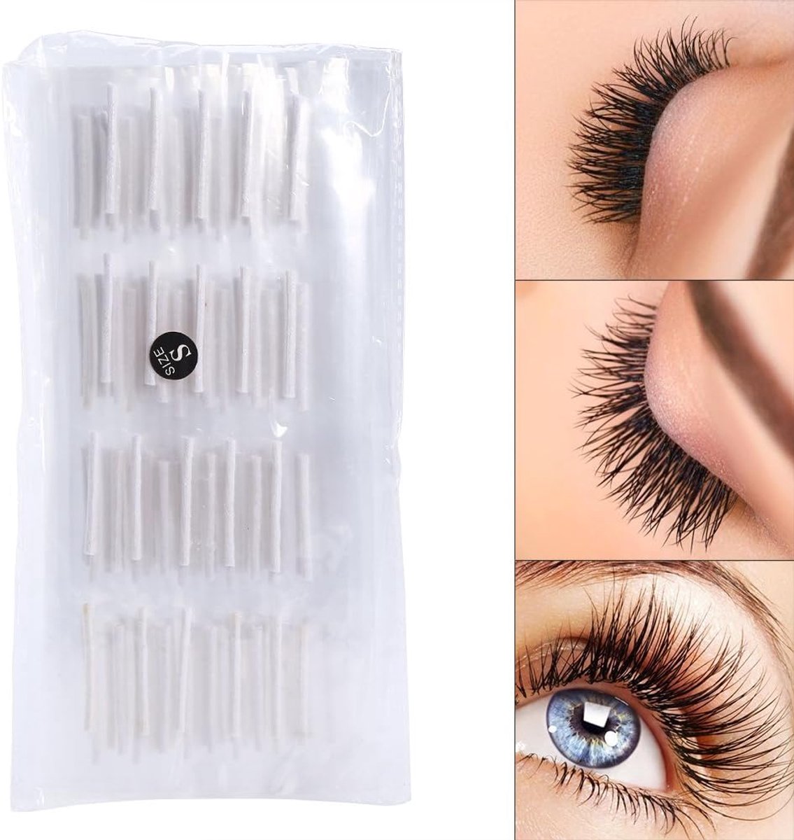 Valse Wimperkrullers, 200 stuks/400 stuks, wimperverlenging, gereedschap (S-200 stuks)