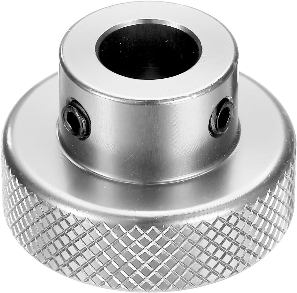Geanodiseerde aluminiumlegering handwiel 10 mm boring 30 mm buitendiameter gekartelde knop draaigreep met sleutel voor freesmachine draaibank schuifplatform