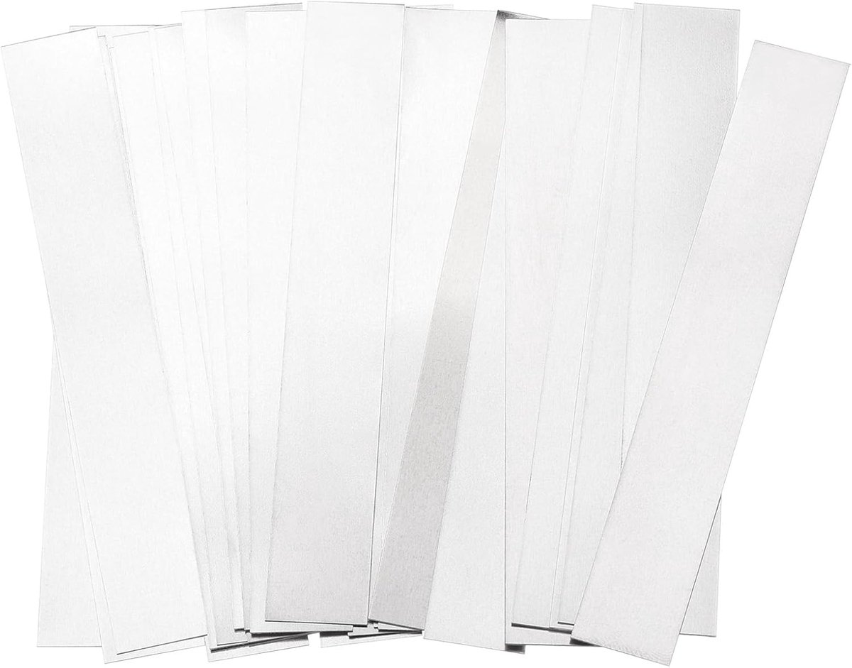 Zuivere nikkelband 0,2 mm x 15 mm x 100 mm batterij soldeerstrips nikkel soldeerstrips voor accupacks en puntlassen 50 stuks