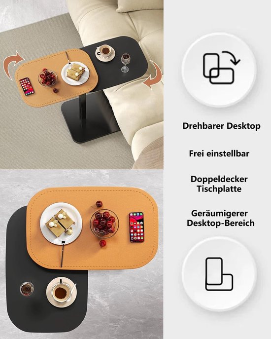 C-vormige eindtafel, C-tafel bijzettafel — afbeelding 5