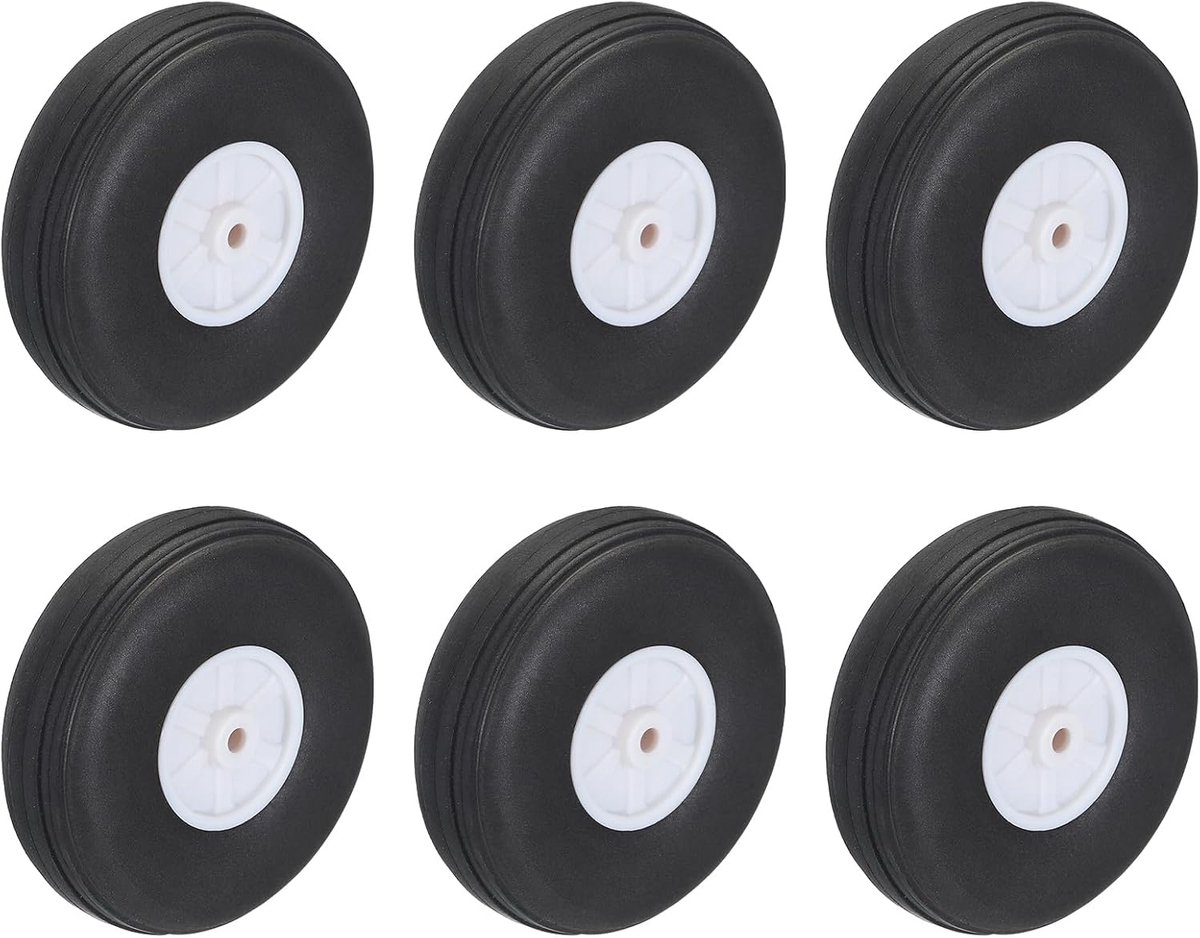 Vliegtuigen met een diameter van 2,2 inch, wielen van PU-schuim voor vliegtuigen, staartwiel van schuim voor RC-vliegtuigen, reserveonderdeel voor RC Fai-Da-Te, Pz6