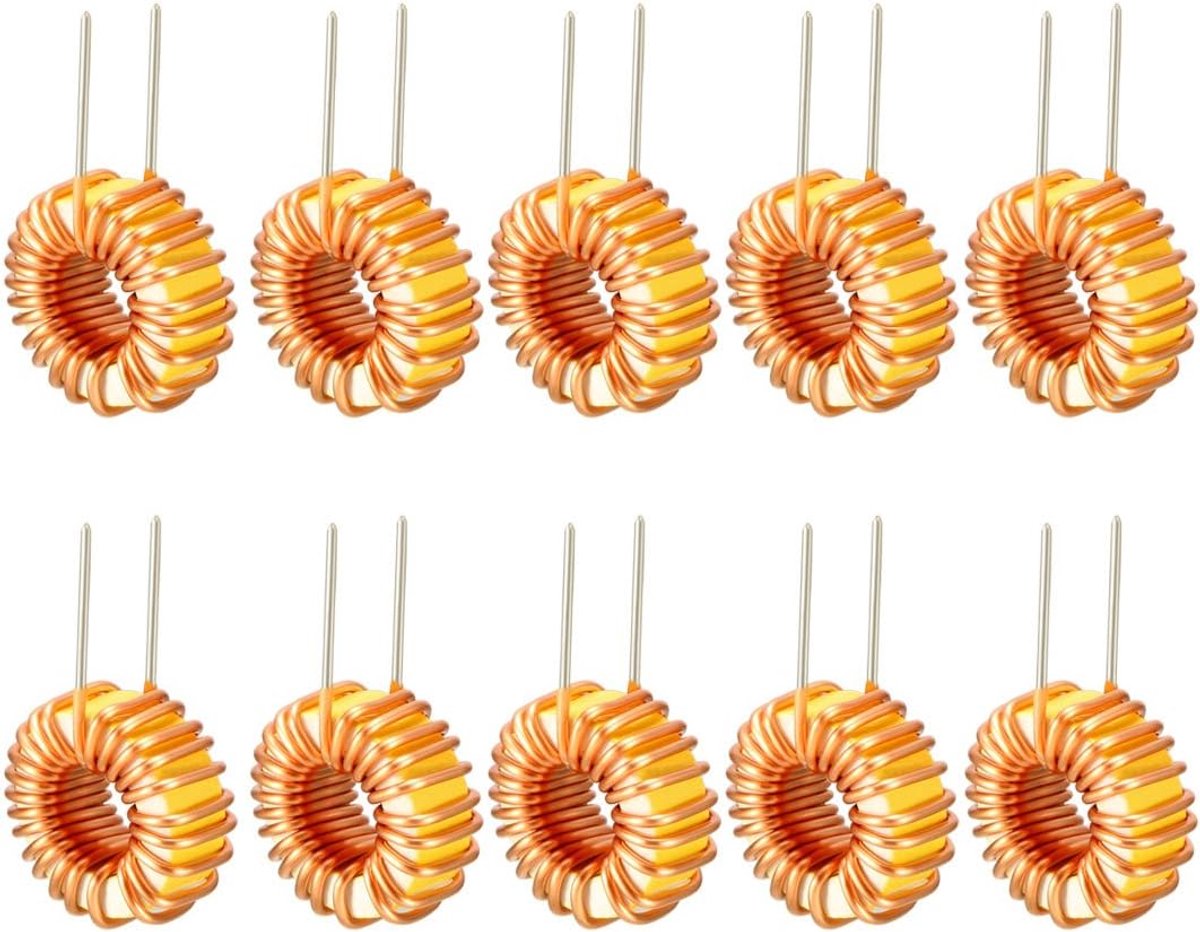 Inductiespoel met magnetische werveldraad, één laag, wondwind, 100 uh, 20 A, 10Pcs 22uH 5A