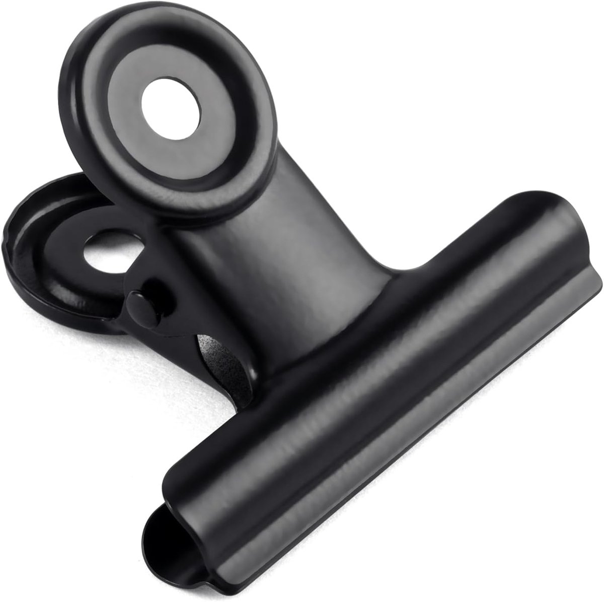 Clips, 63 mm bindmiddelclips, metalen scharnierclips, bindmiddel papierklem voor knutselen, fotobestand kantoor (zwart)