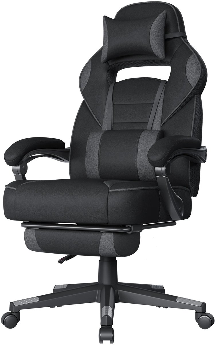 North Collective Ergonmische Bureaustoel - Bureau Stoel - Verrijdbaar - Gaming Stoel - Game Stoel - Verstelbaar - tot 150 kg - Synchroonmechanisme