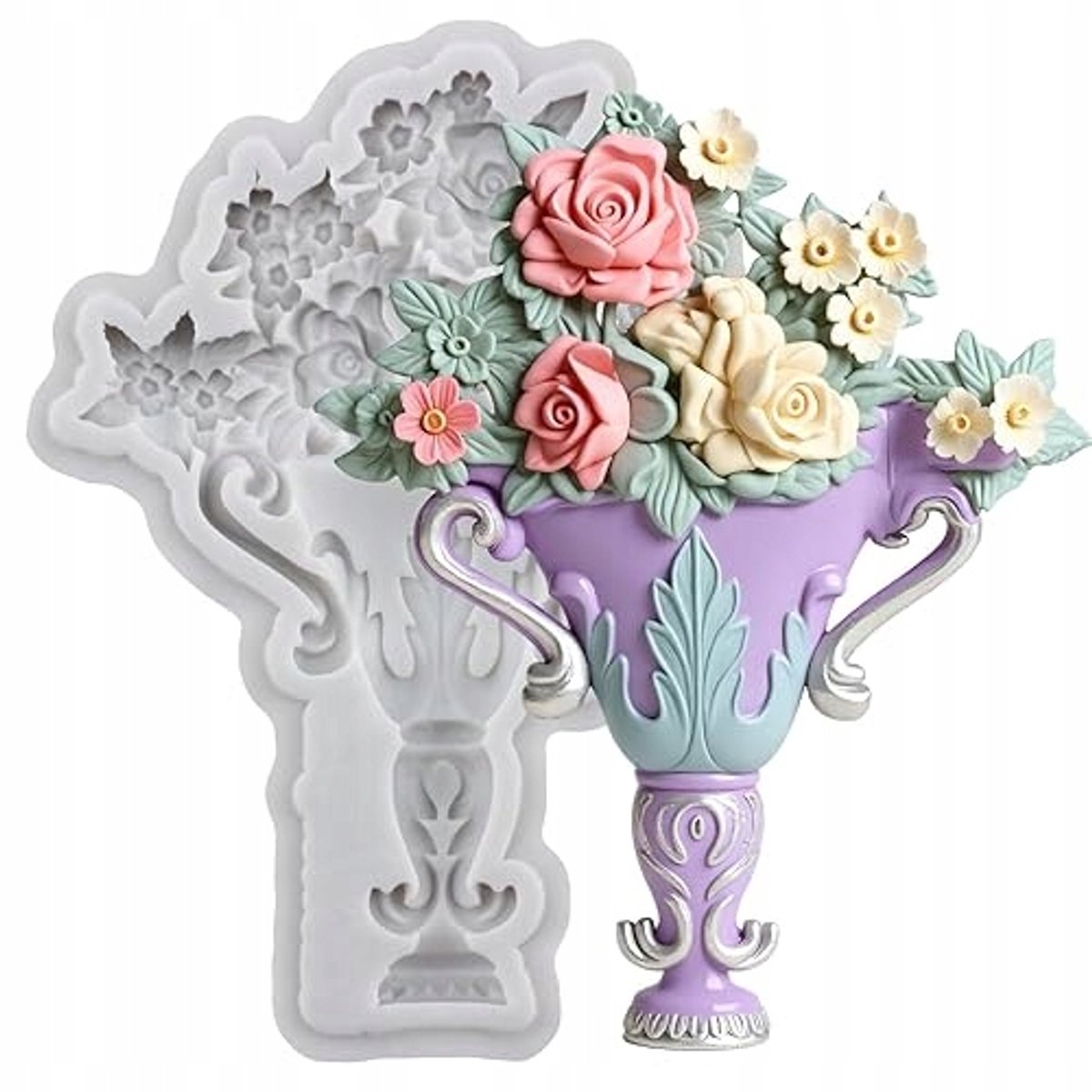 Siliconen Bloemvormpjes - Rozen & Boeketten voor Decoratie