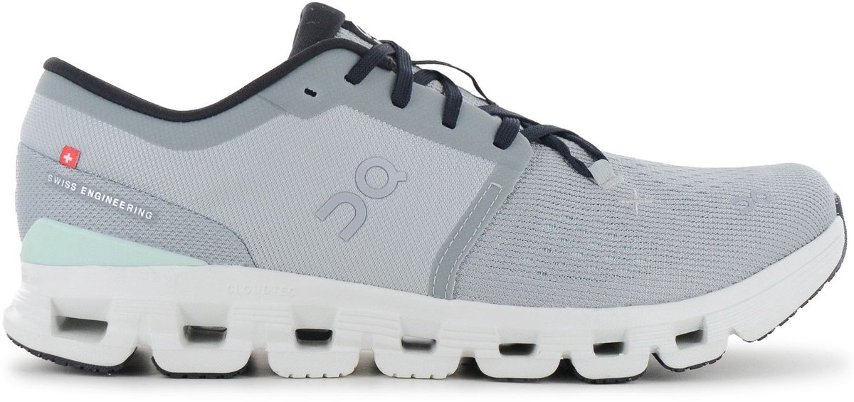 ON Running Cloud X4 - Heren Sneakers Sport Schoenen Tin-Iceberg 3ME30044422 6 , Maat: EU 48 US 13
