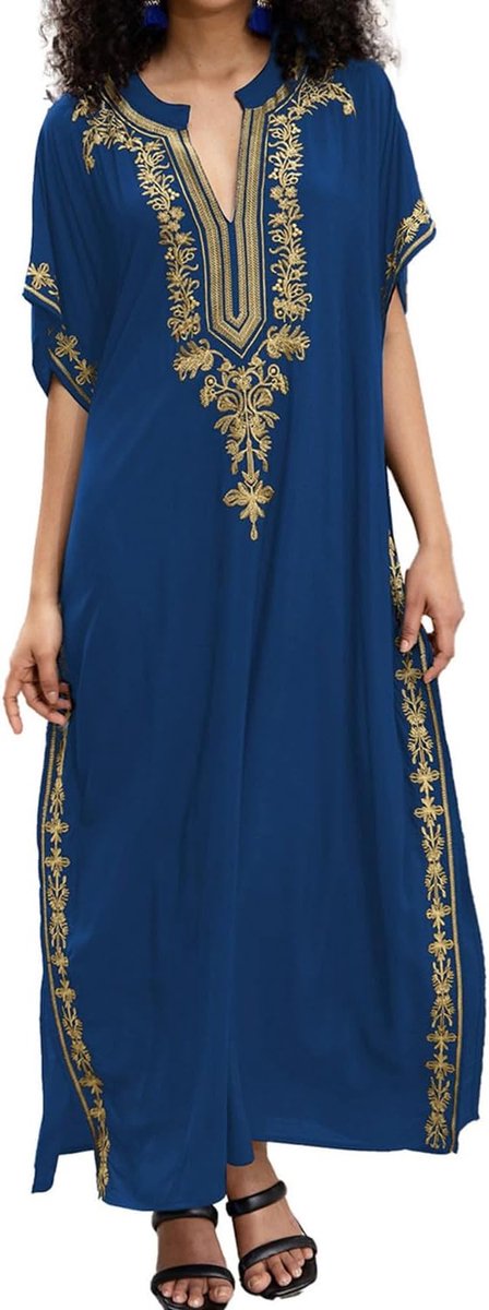 Boheems vest voor vrouwen, ruime nachtjapon, strandjurk, kaftan, sarong, pareo