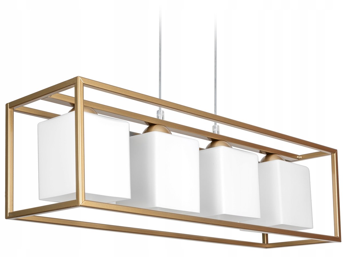 Moderne Plafondlamp Goud met Witte Kap - Stijlvolle Hanglamp Loft