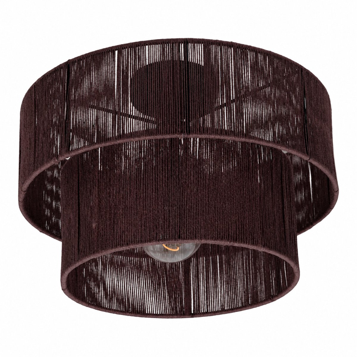 Urban Interiors - Plafondlamp - Diro Jute Bruin - Ø45