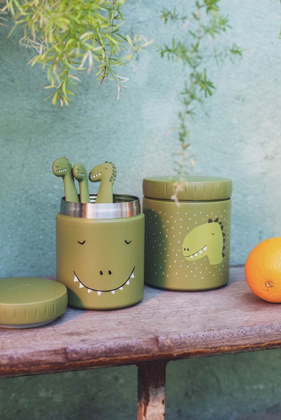 Trixie Thermos container - Mr. Dino - Thermo lunchpot voor kinderen - 500 ML - RVS Lunchbox - Groen van Trixie — afbeelding 5