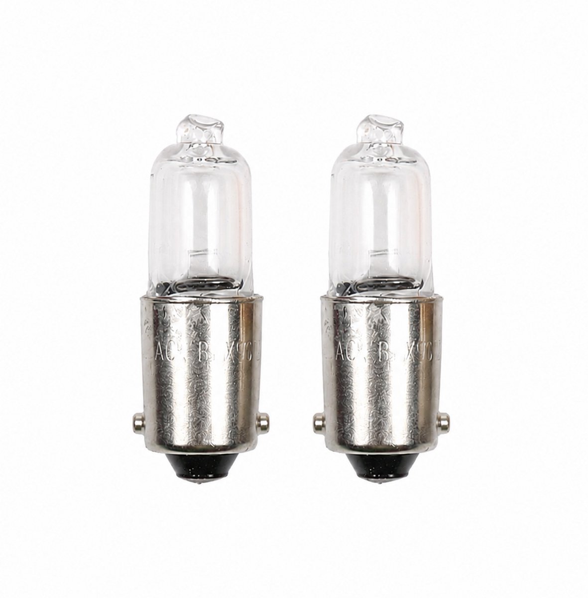 TLVX 2 stuks BA9S H6W Origineel Halogeen Bajonet Lampen - Stadslicht Lampen - Interieurverlichting – Kenteken verlichting - Auto Lampen - 3000K Warm Wit Licht - Geel - 12V – 6Watt Draai fitting – H6W Halogen Instapverlichting (2 stuks)