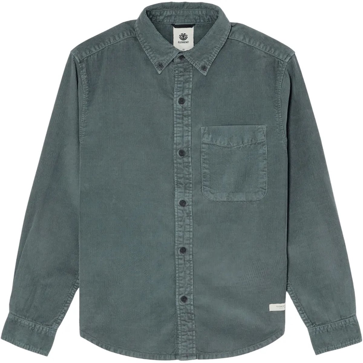 Element Button Down Regular Overhemd Met Lange Mouwen Blauw 14 Years Jongen