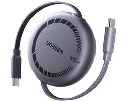 UGREEN USB C-kabel 100W 1M oplaadkabel USB C snellaadkabel intrekbaar PD 3.0 PPS USB C naar USB C-kabel voor iPhone 16-8-serie, MacBook Pro/Air, iPad Pro, Galaxy S25, Pixel 9, Steam Deck, enz