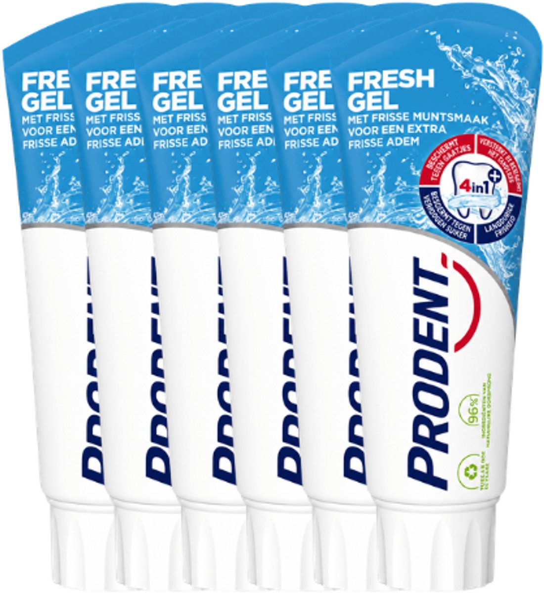 Prodent Fresh Gel Tandpasta - 6 x 75 ml