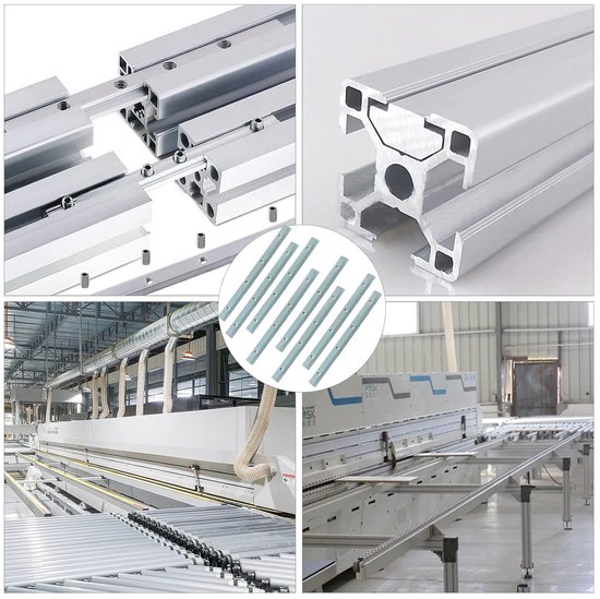 8 stuks afstandverbinders, 30 x 30, afstandverbinders, profielverbinder, aluminium profielverbinder, profielconnector, groef, koolstofstalen profielconnector voor T-groef uit de serie — afbeelding 4