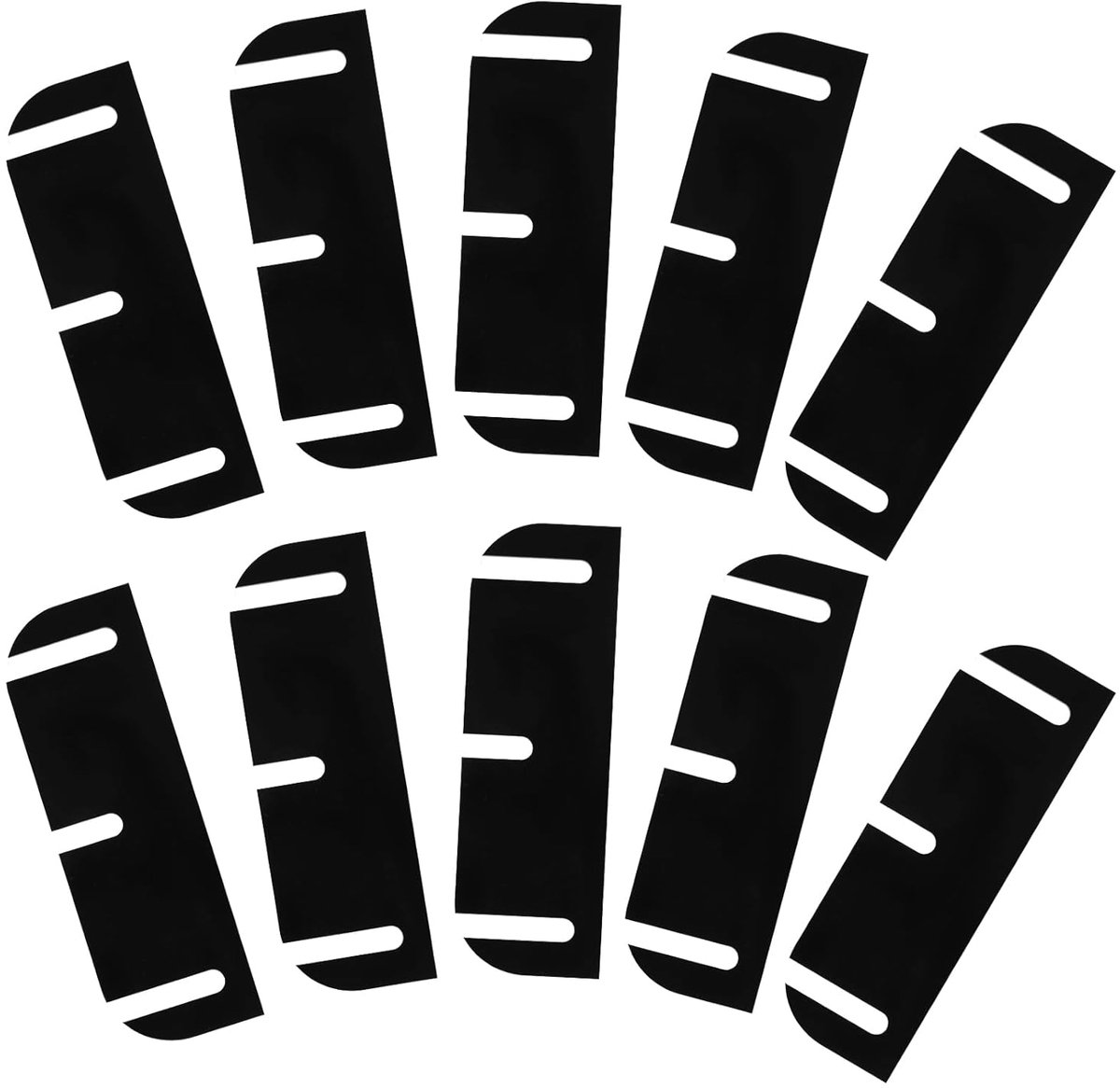 10 Stuks 8,9cm Deurscharniershims, Verstelbaar PVC Scharnierafstandhouders voor het Uitlijnen van Binnendeuren het Opvullen van Kieren en Voorkomen Tocht