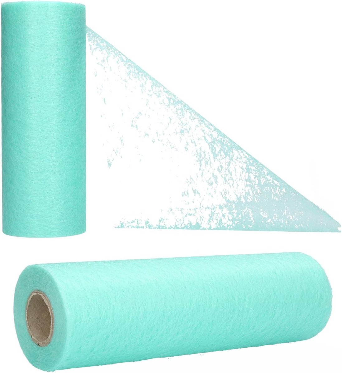 Vlies tafelband tafelloper voor bruiloften, communies, doopfeesten en alle feesten afmetingen: 23cm/20m rol (mint, vlies)