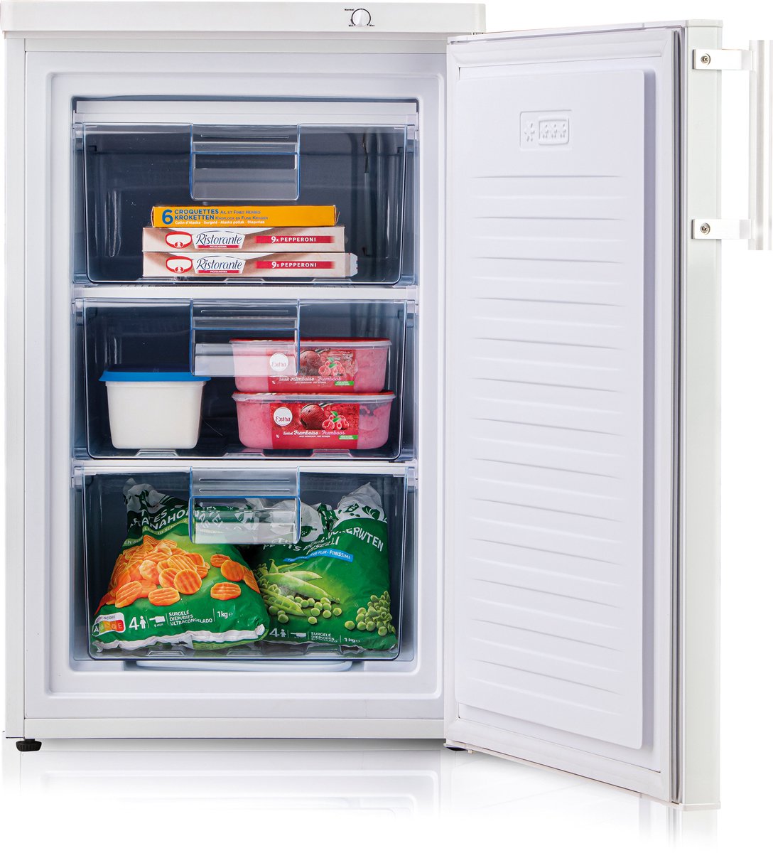 DOMO DO91140F Tafelmodel Vriezer - Kleine Diepvries - 80L - Energieklasse A - Wit