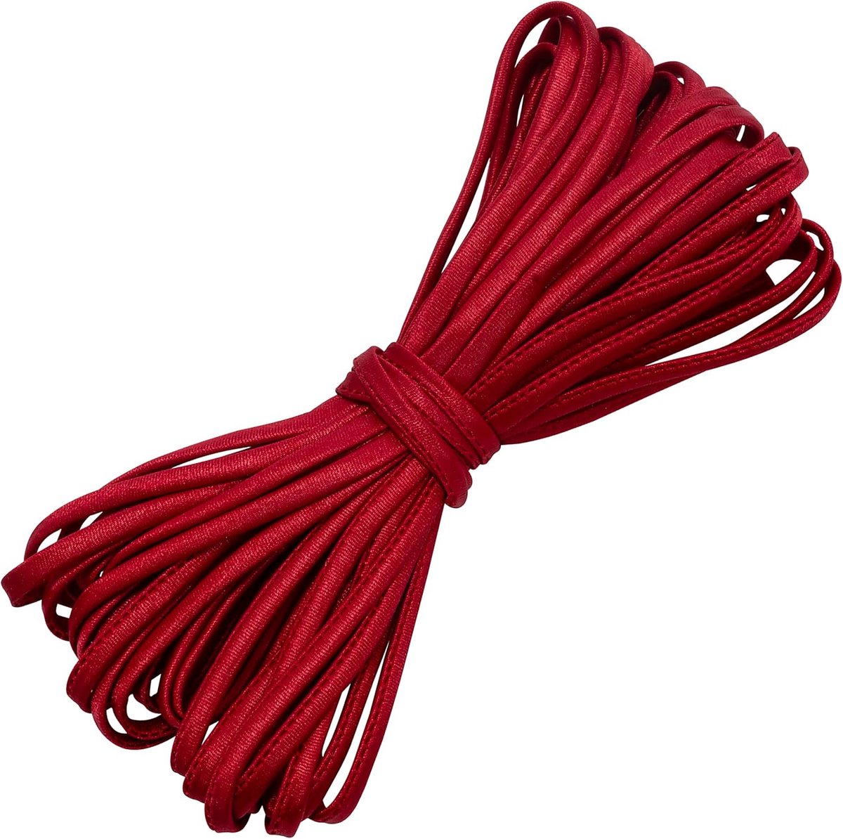 - C77355 Korset korset reserveband 9 meter x 5 mm - natuurlijk materiaal - framboosrood