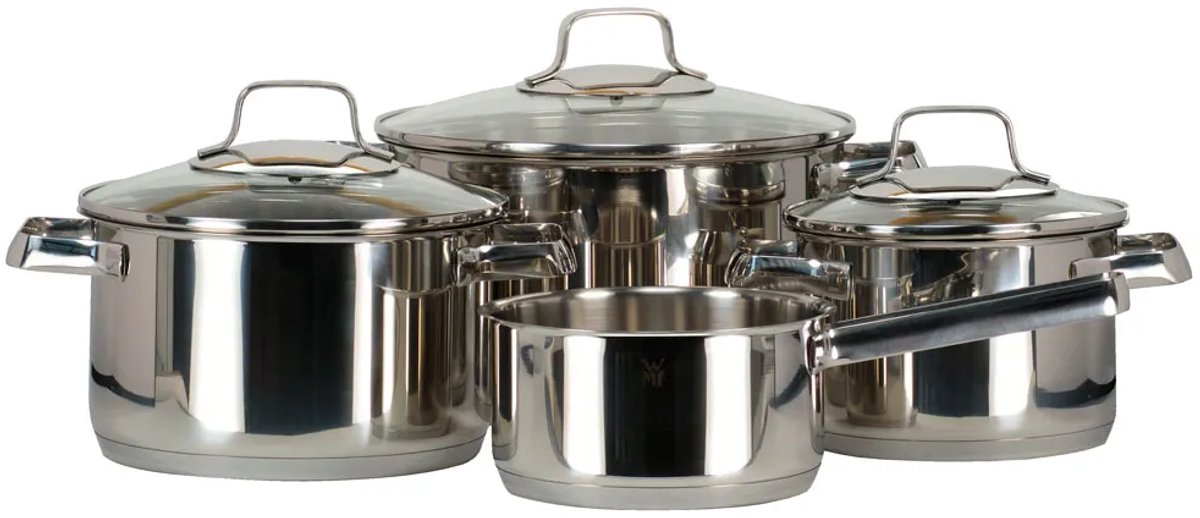 Wmf 4 P Belmonte Kookpan Set Zilver