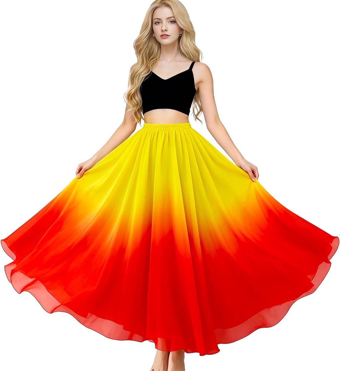 Rok Buikdans Vrouwen Meisjes Festival Cosplay Lange Rok Flamenco Swing Rokken