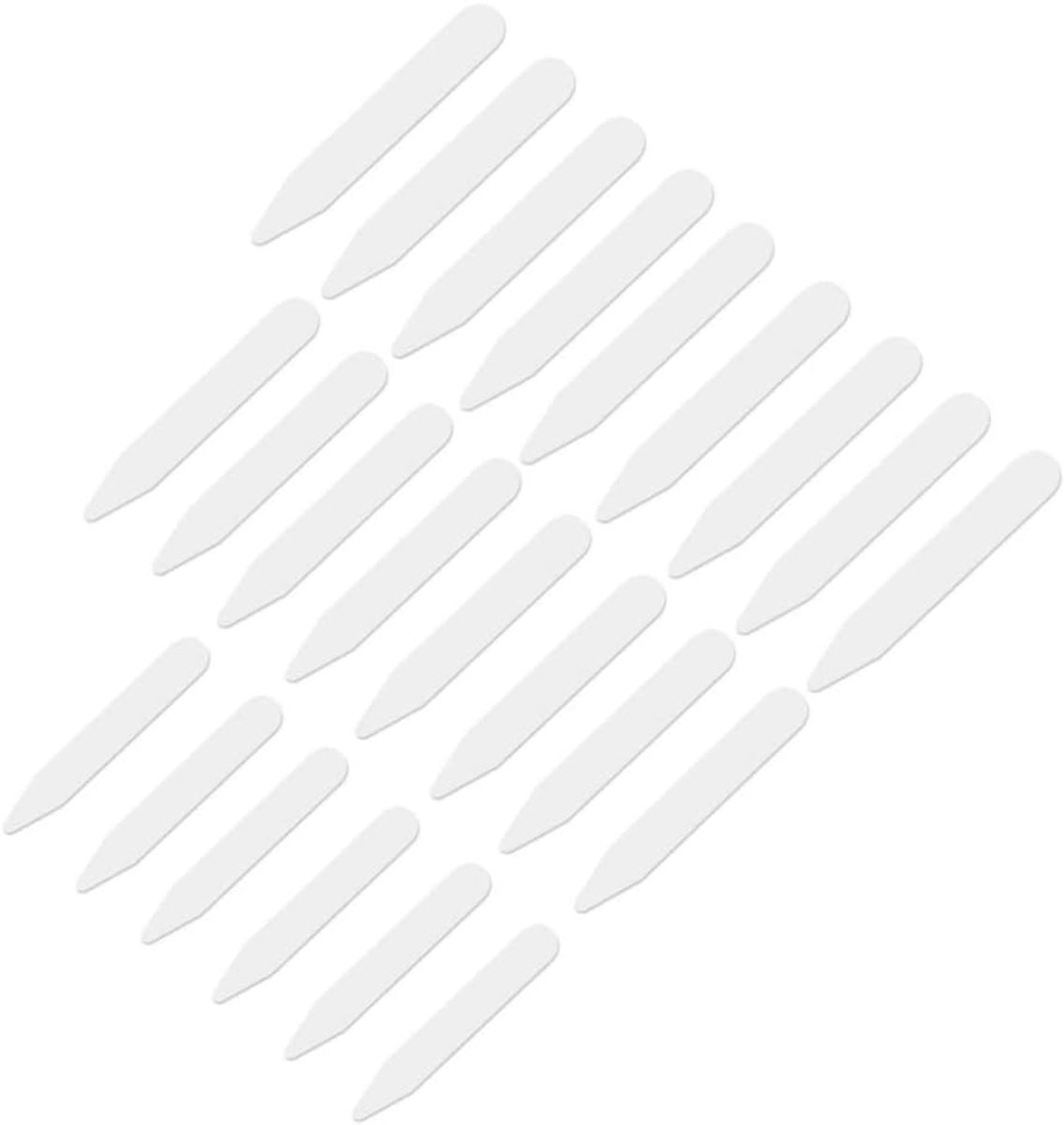 Kraagverstevigers van plastic in 3 maten, wit, heren metalen kraagverstevigers set, botten kraagverstevigers voor overhemden