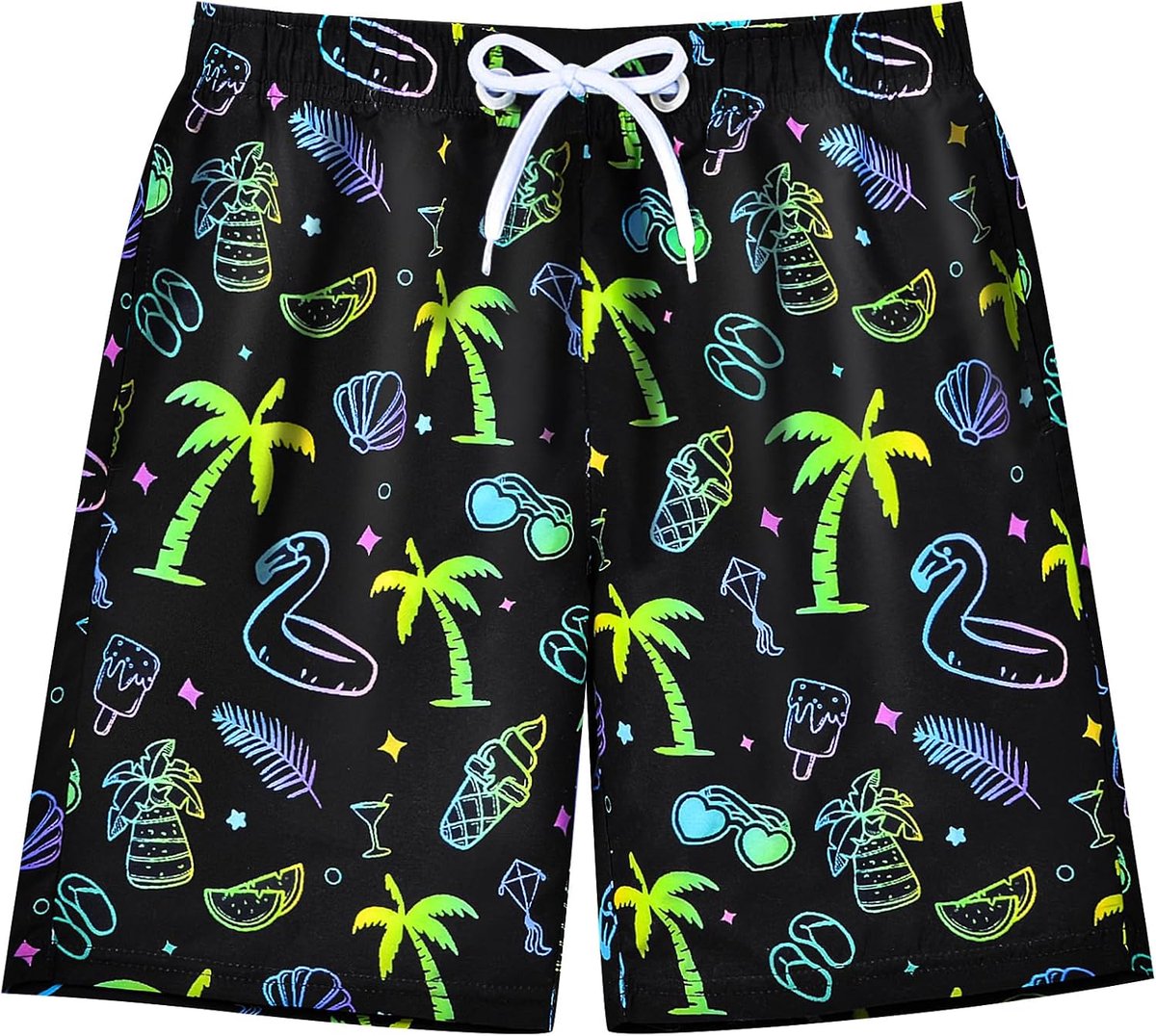 Jongens Zwembroek Board Shorts Tiener Jongens Badpak Sneldrogende Badmode Zwembroek Badpak Maat 8,10-12,14-16