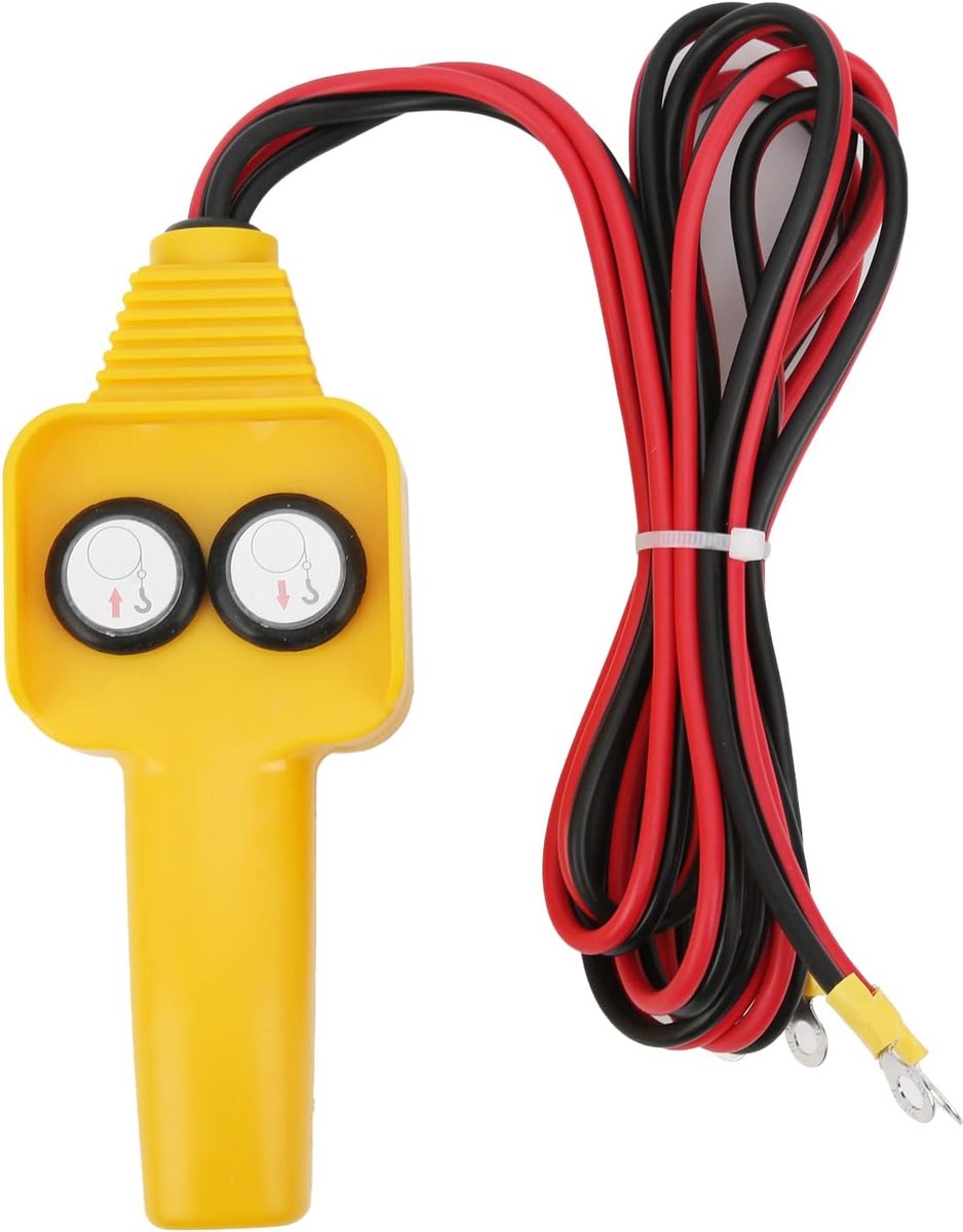 Lier bedrade controller Handbediening Drukknopstijl 12V voor kaapstander 1500lbs ‑ 5000lbs, geel