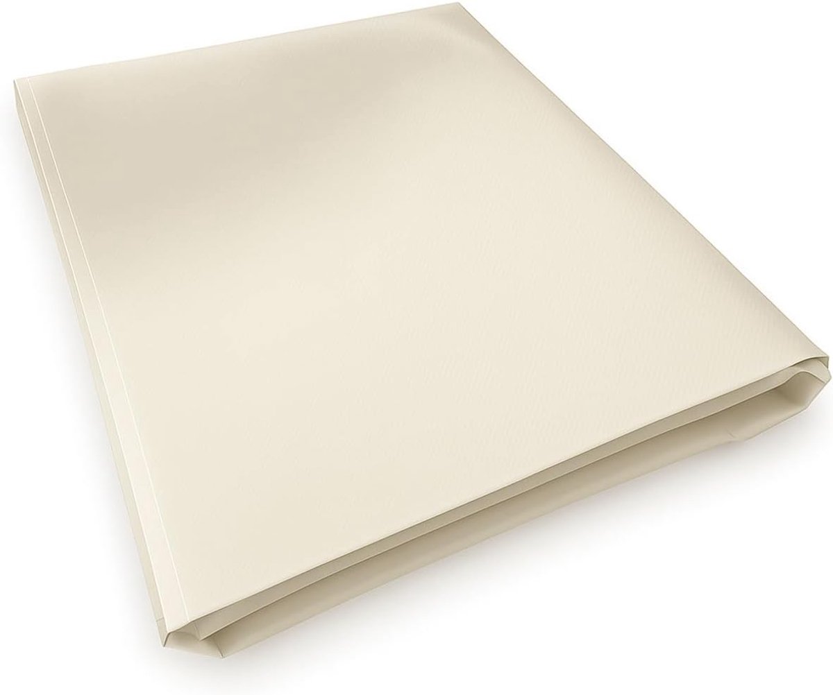 Dekzeil zonder Zeilringen 1,5x12 m Witte - 10 jaar Garantie TECPLAST - XP640BV - Waterdicht PVC dekzeil - Made in France