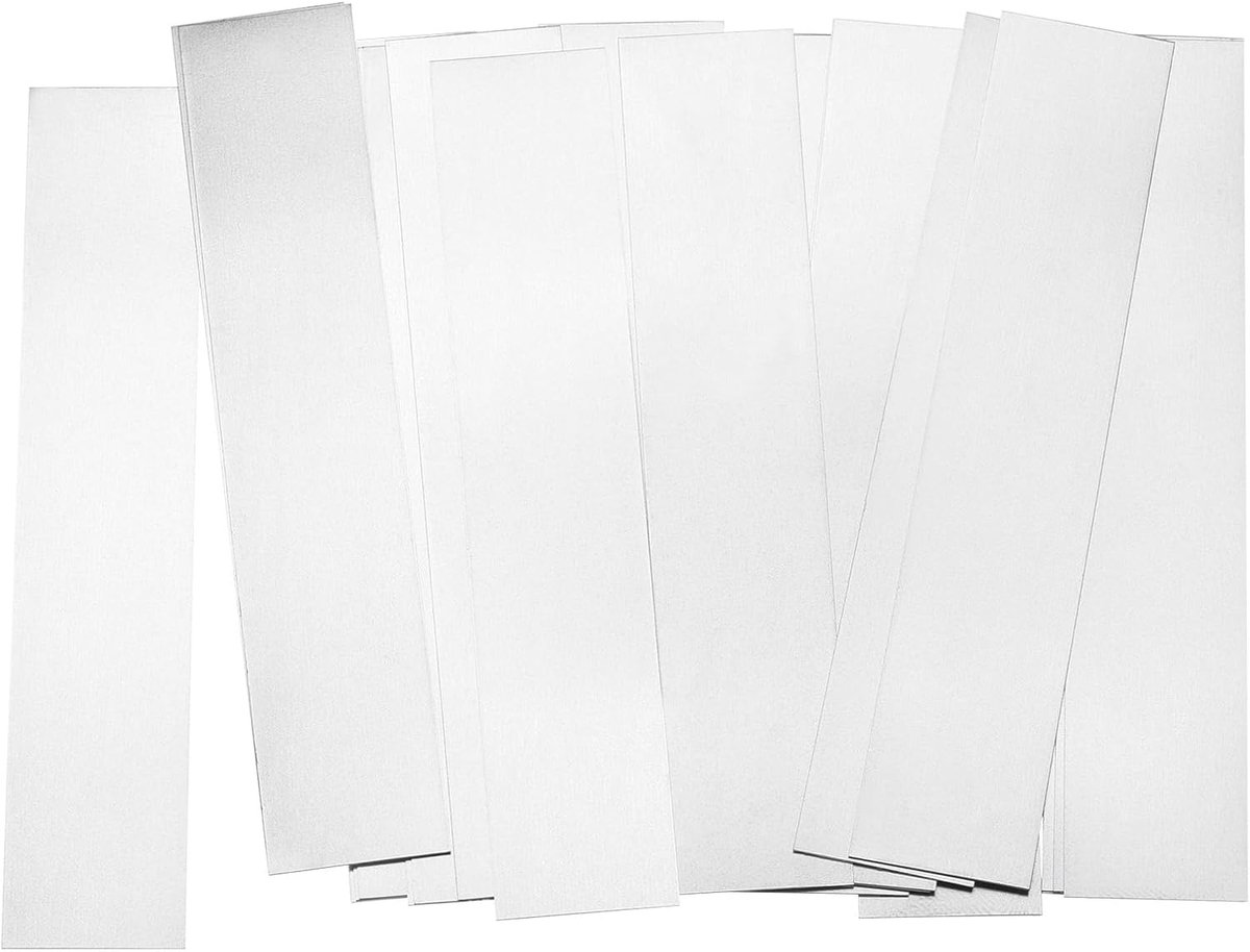 Zuivere nikkelband 0,2 mm x 20 mm x 100 mm lipje voor het solderen van batterij soldeertap van nikkel voor accupack en puntlassen, 100 stuks