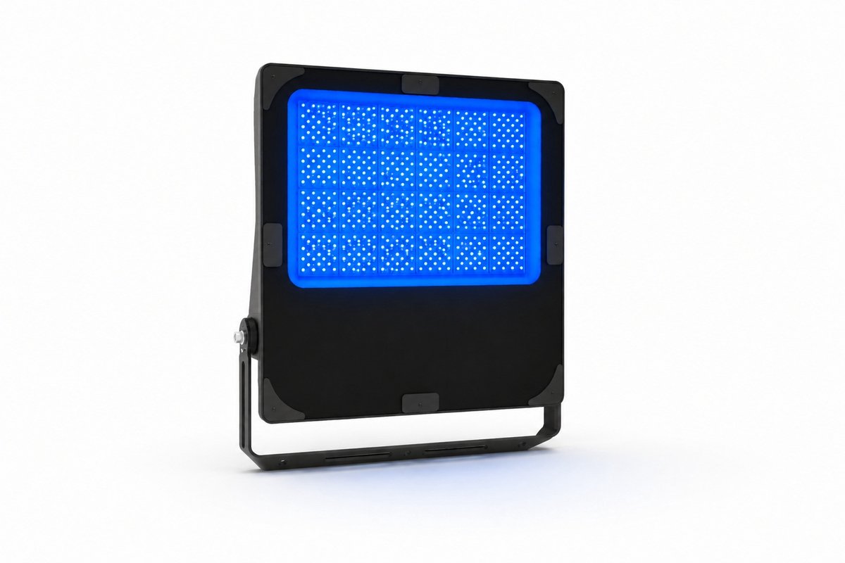 LED Bouwlamp Blauw 300W - IP65 Waterdicht - 42.000 lumen - Buiten Schijnwerper - Beveiligingsverlichting Tuin & Bouwplaats - LTH Lights