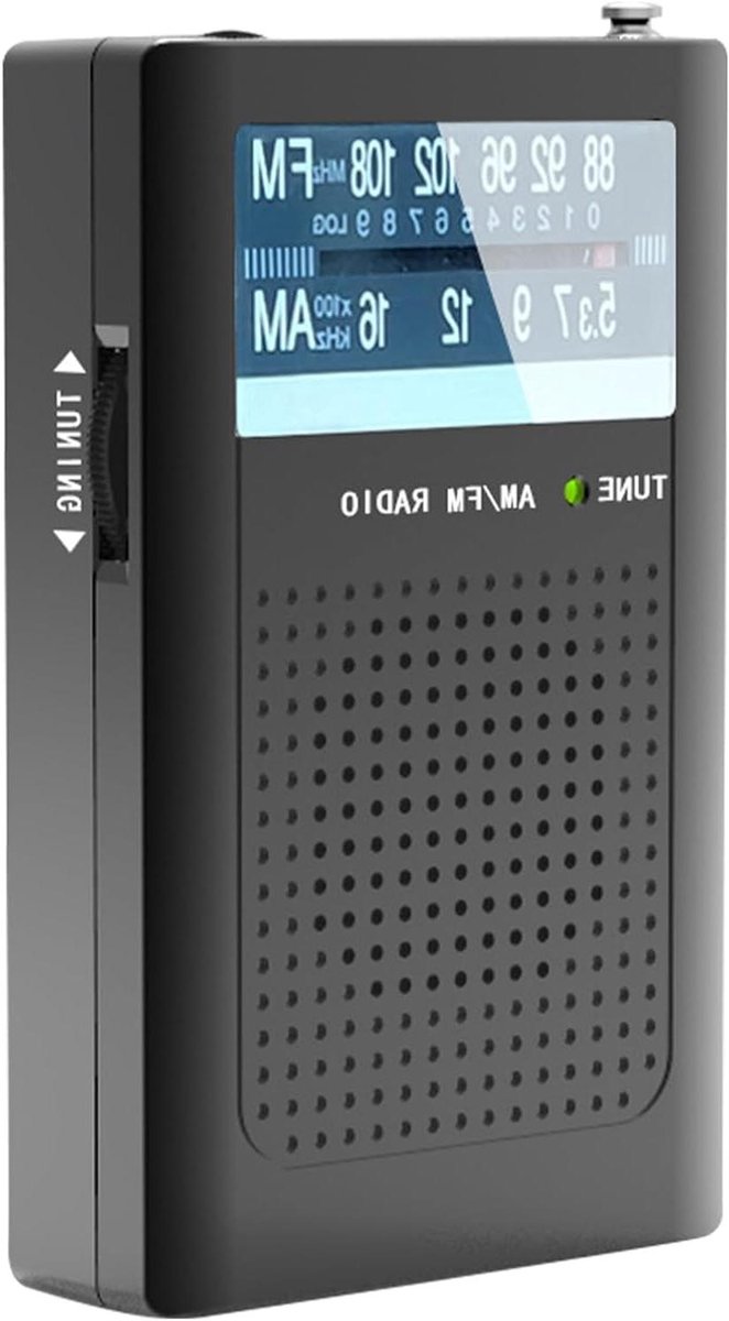 Draagbare Radio - Compacte Radio Batterijen - Ontspannen Luisteren - Dubbele Luistermodi - 10 x 6 x 3 cm