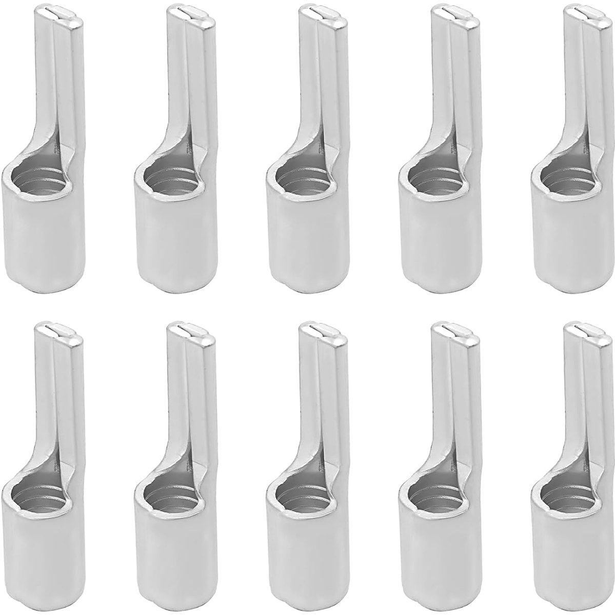 25Pcs Vertind Puur Koper Niet Geïsoleerde Platte Pin Terminal Naakte Naald Connector Voor Koperen Buis Platte Pin Terminals 25mm² Kabel