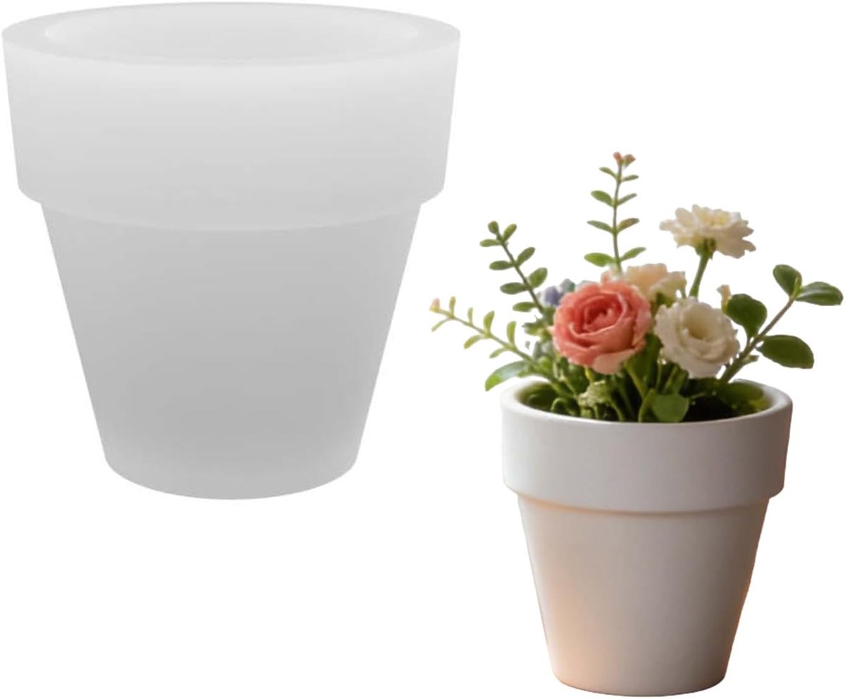 Siliconen Mal, Bloem Plant Grote Vaas Concrete Mould | Epoxyhars siliconen mallen voor gieten hars DIY vaas container penhouder ambachtelijke cadeau
